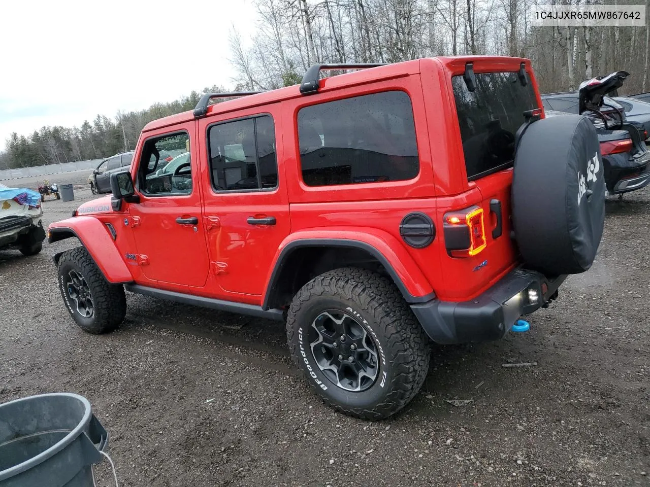 2021 Jeep Wrangler Unlimited Rubicon 4Xe VIN: 1C4JJXR65MW867642 Lot: 84452684