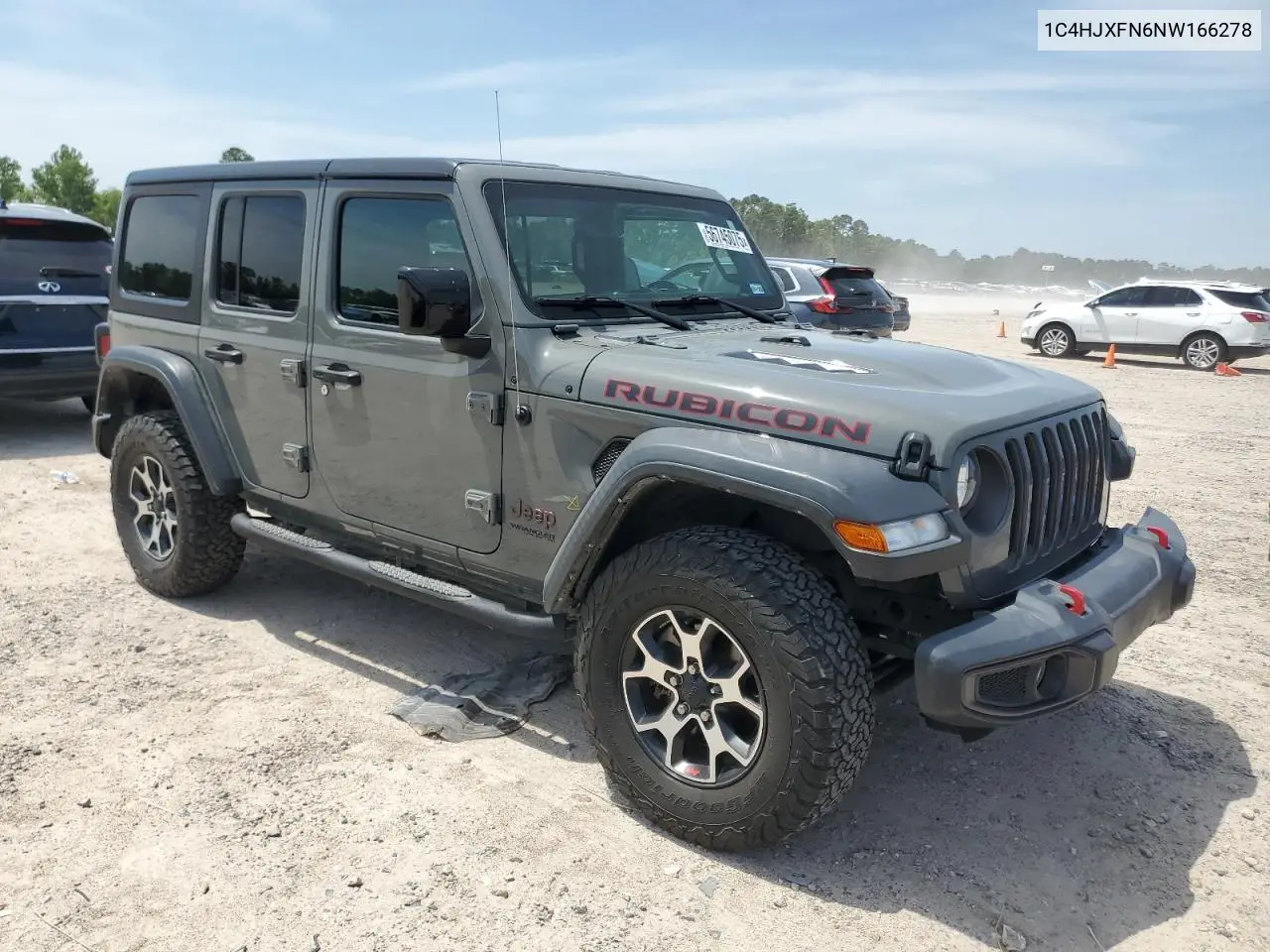 2022 Jeep Wrangler Unlimited Rubicon VIN: 1C4HJXFN6NW166278 Lot: 56745075