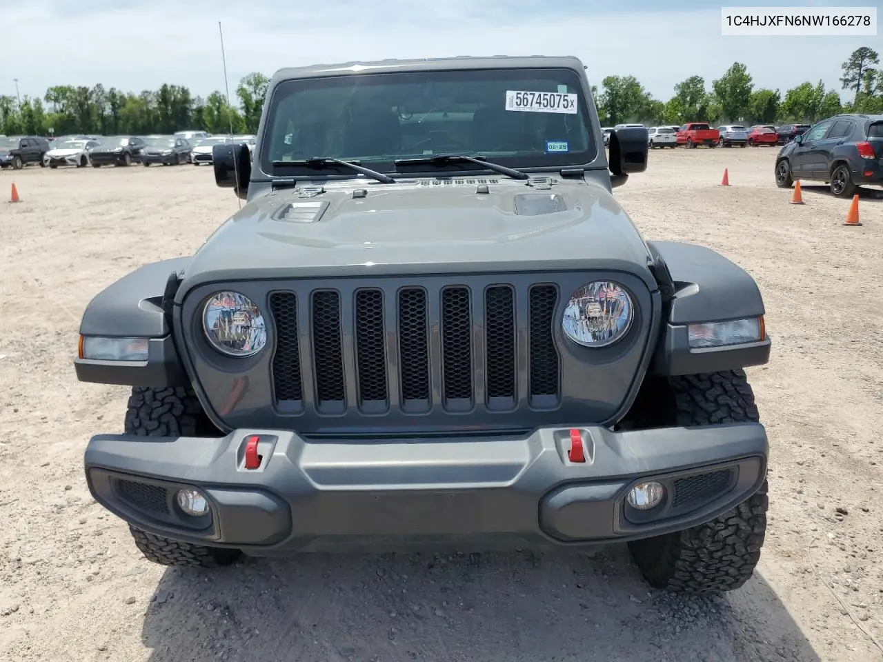 2022 Jeep Wrangler Unlimited Rubicon VIN: 1C4HJXFN6NW166278 Lot: 56745075