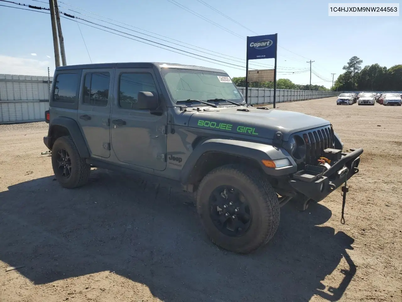 2022 Jeep Wrangler Unlimited Sport VIN: 1C4HJXDM9NW244563 Lot: 58020525