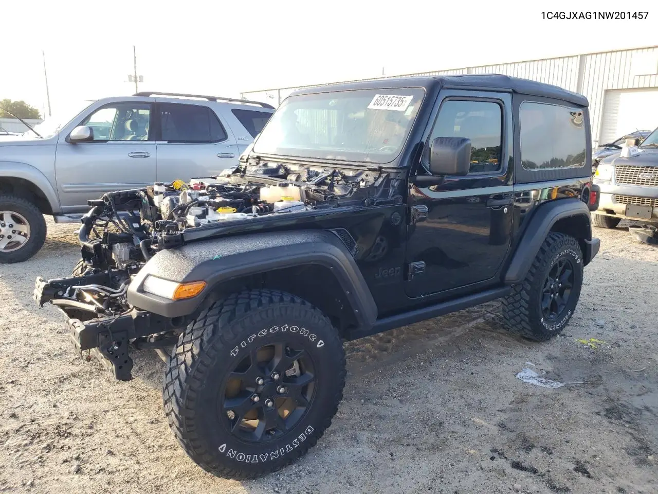 2022 Jeep Wrangler Sport VIN: 1C4GJXAG1NW201457 Lot: 60515735