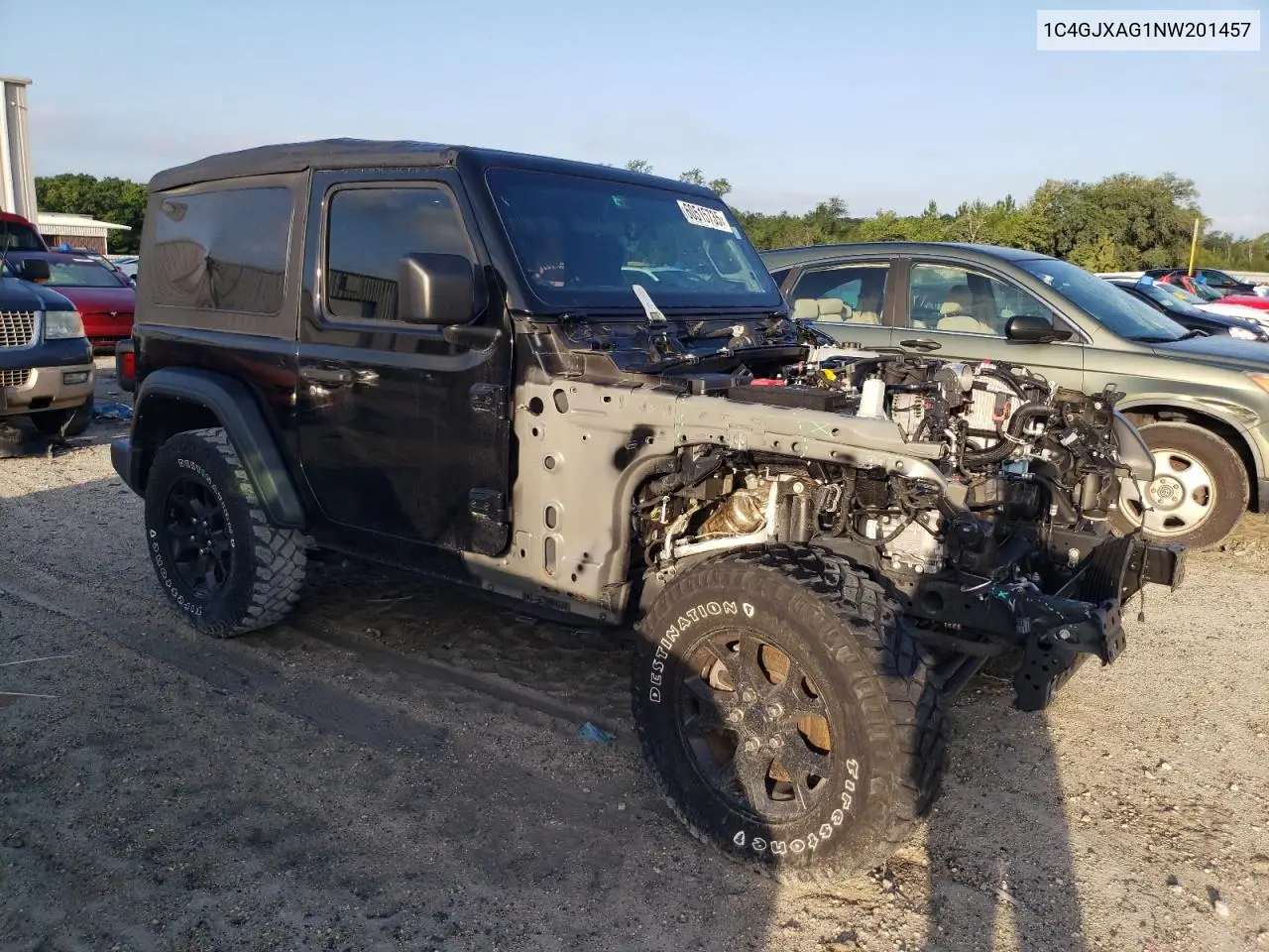 2022 Jeep Wrangler Sport VIN: 1C4GJXAG1NW201457 Lot: 60515735