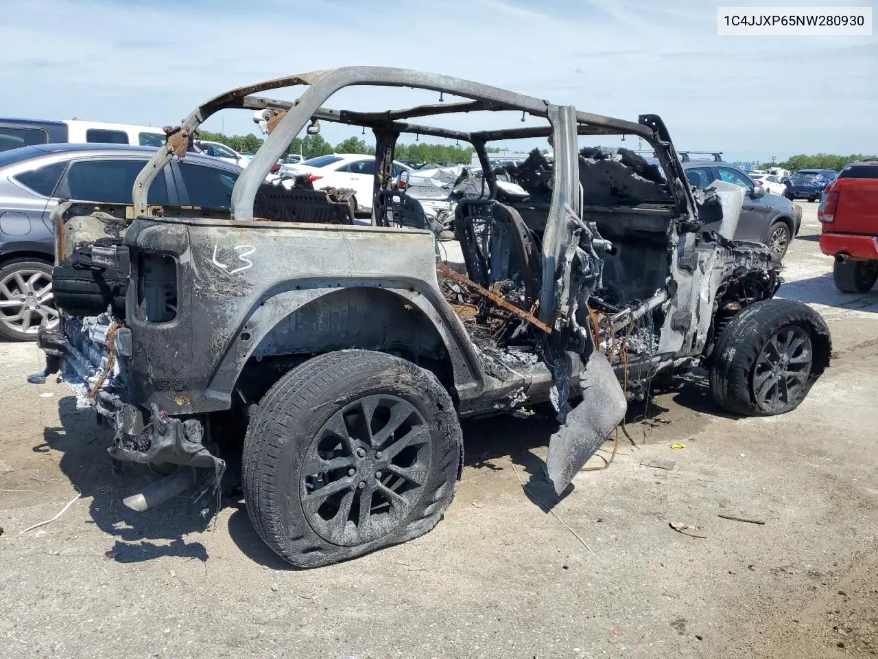 2022 Jeep Wrangler Unlimited Sahara 4Xe VIN: 1C4JJXP65NW280930 Lot: 61955025