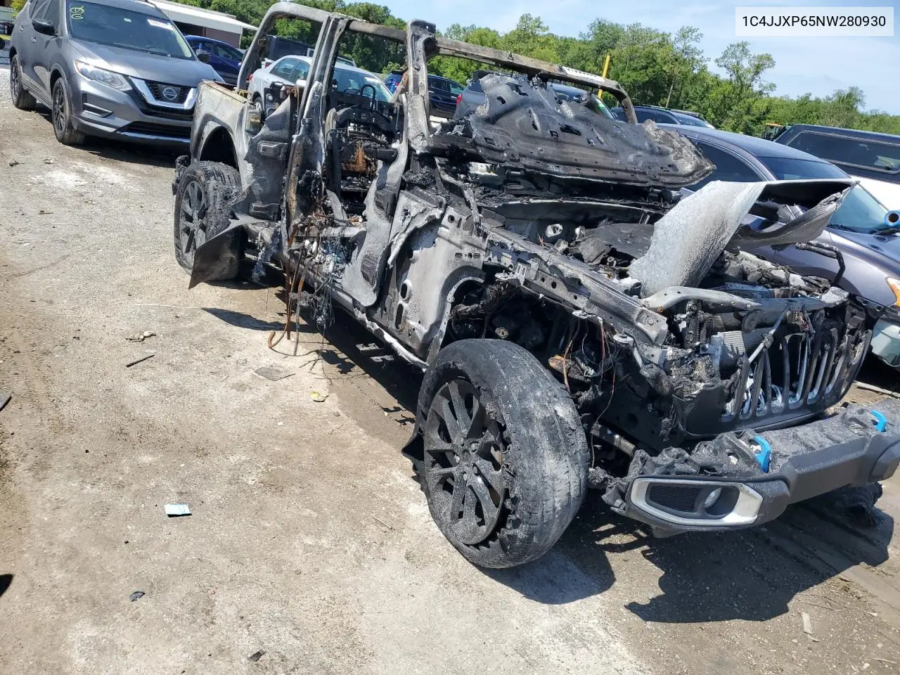 2022 Jeep Wrangler Unlimited Sahara 4Xe VIN: 1C4JJXP65NW280930 Lot: 61955025