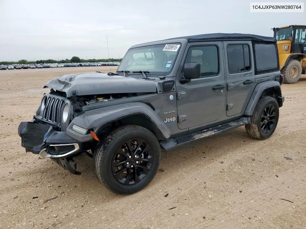 2022 Jeep Wrangler Unlimited Sahara 4Xe VIN: 1C4JJXP63NW280764 Lot: 62089915