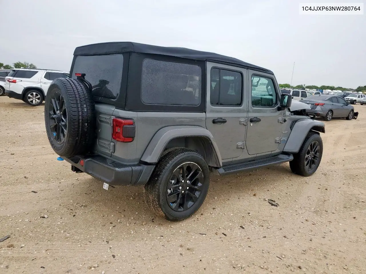 2022 Jeep Wrangler Unlimited Sahara 4Xe VIN: 1C4JJXP63NW280764 Lot: 62089915