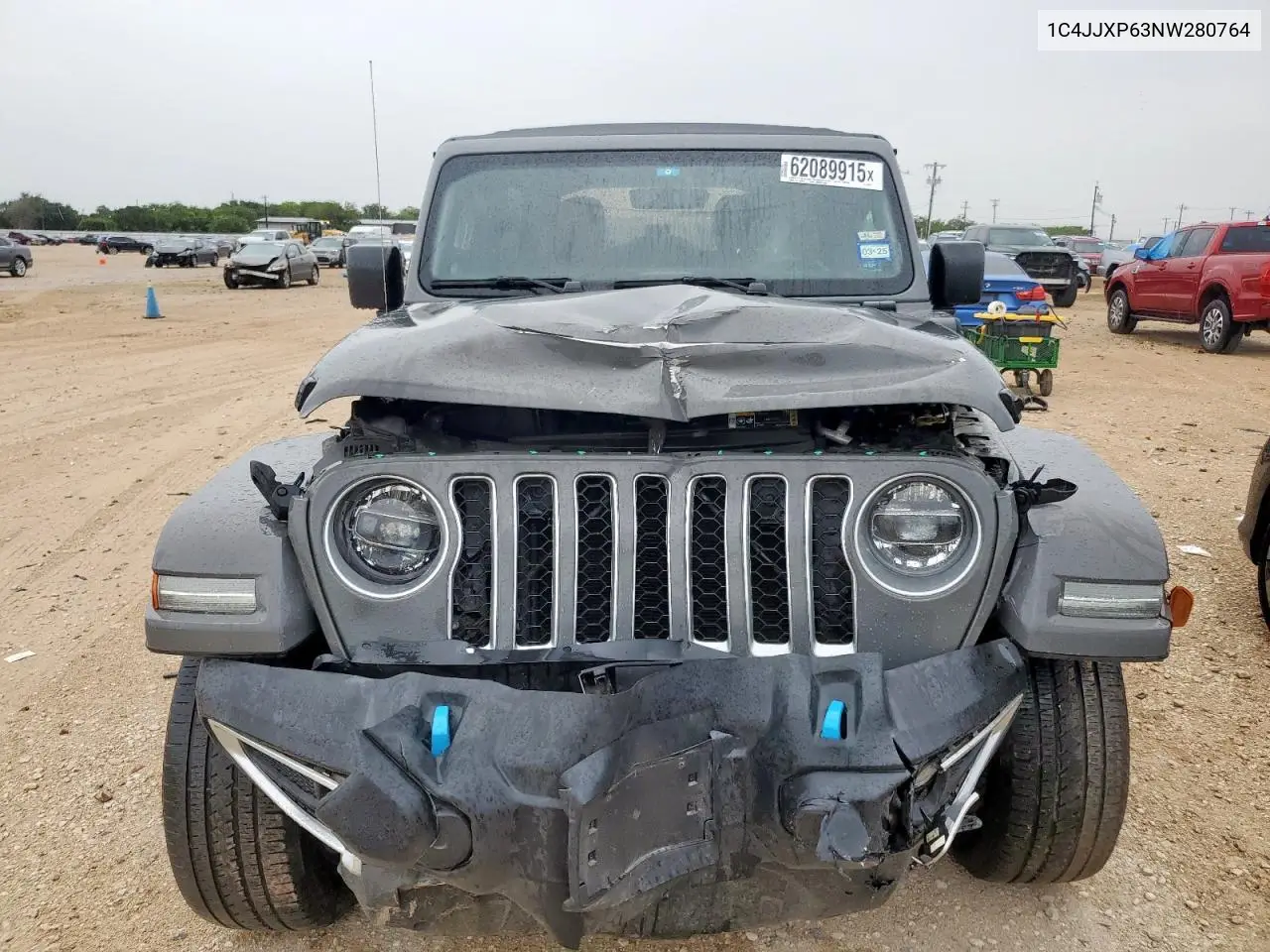 2022 Jeep Wrangler Unlimited Sahara 4Xe VIN: 1C4JJXP63NW280764 Lot: 62089915