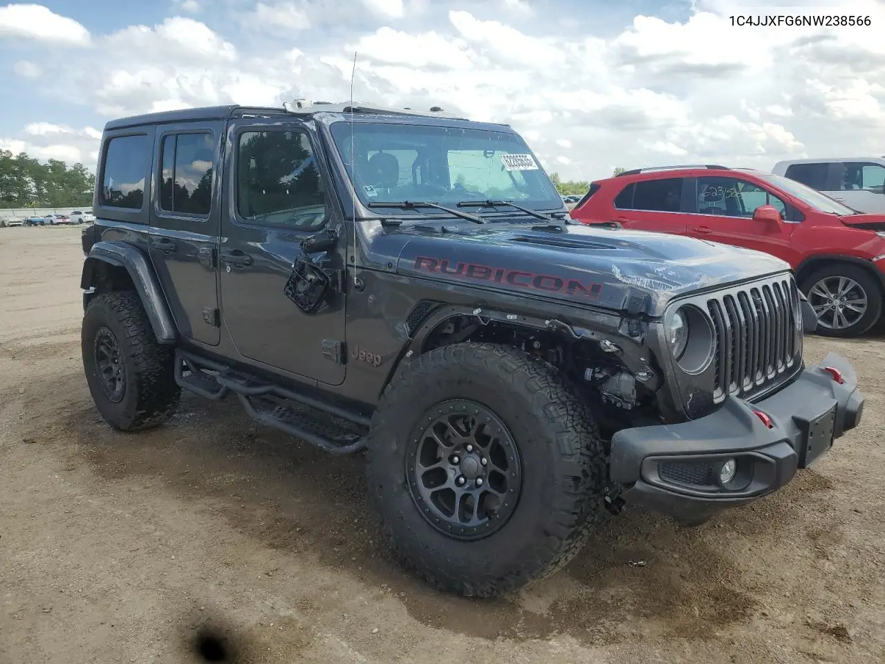 2022 Jeep Wrangler Unlimited Rubicon VIN: 1C4JJXFG6NW238566 Lot: 62285635
