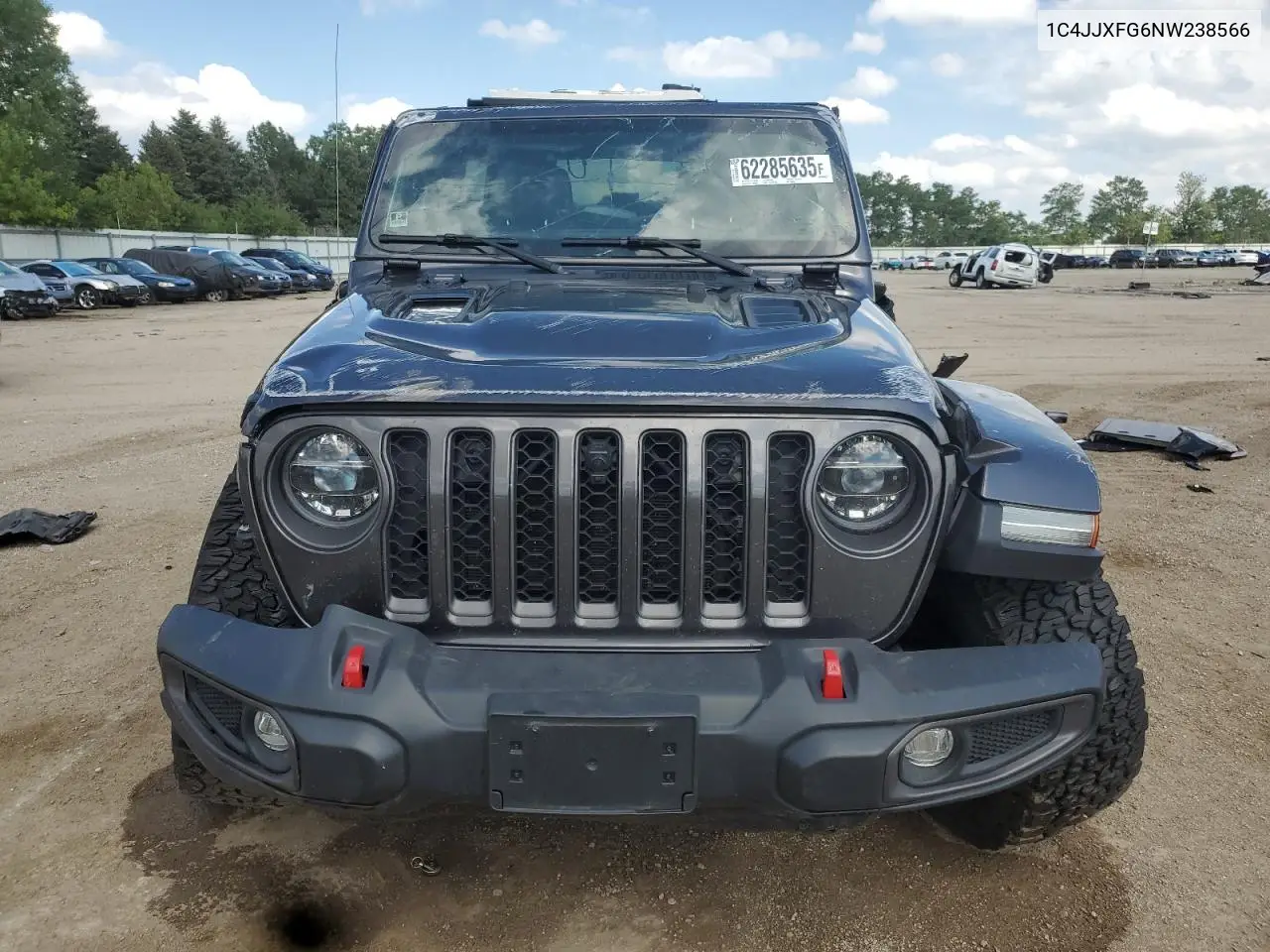 2022 Jeep Wrangler Unlimited Rubicon VIN: 1C4JJXFG6NW238566 Lot: 62285635