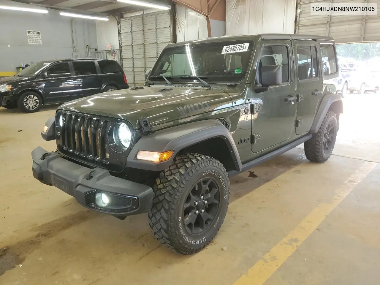 2022 Jeep Wrangler Unlimited Sport VIN: 1C4HJXDN8NW210106 Lot: 62480705