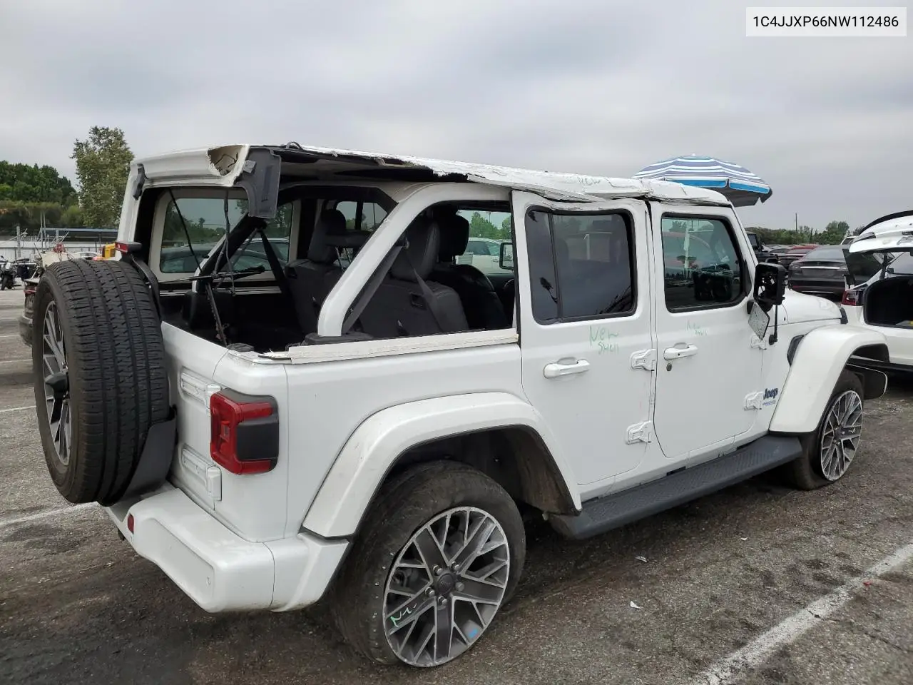 2022 Jeep Wrangler Unlimited Sahara 4Xe VIN: 1C4JJXP66NW112486 Lot: 65021535