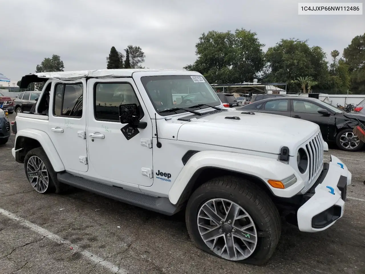 2022 Jeep Wrangler Unlimited Sahara 4Xe VIN: 1C4JJXP66NW112486 Lot: 65021535