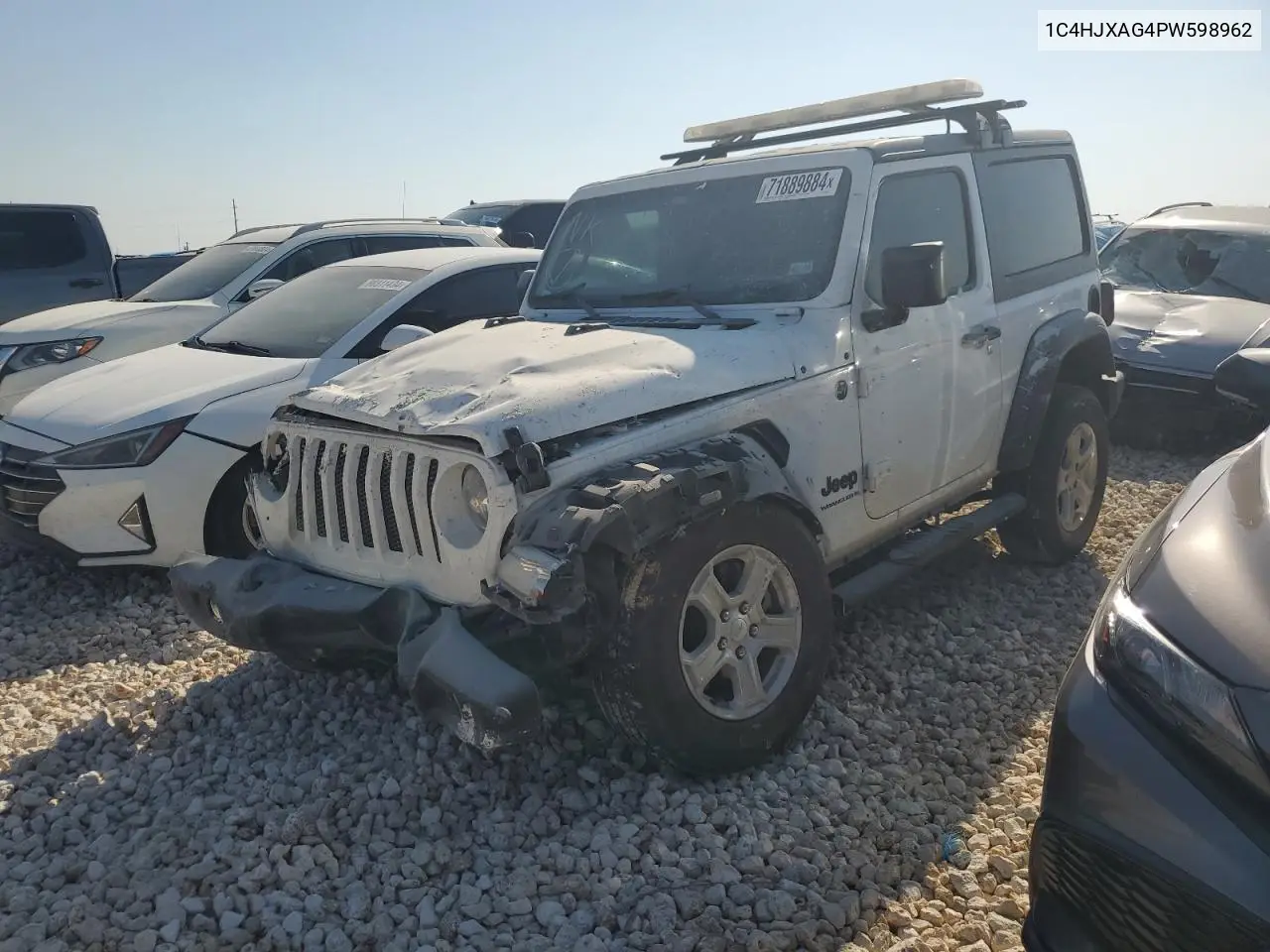 2023 Jeep Wrangler Sport VIN: 1C4HJXAG4PW598962 Lot: 71889884