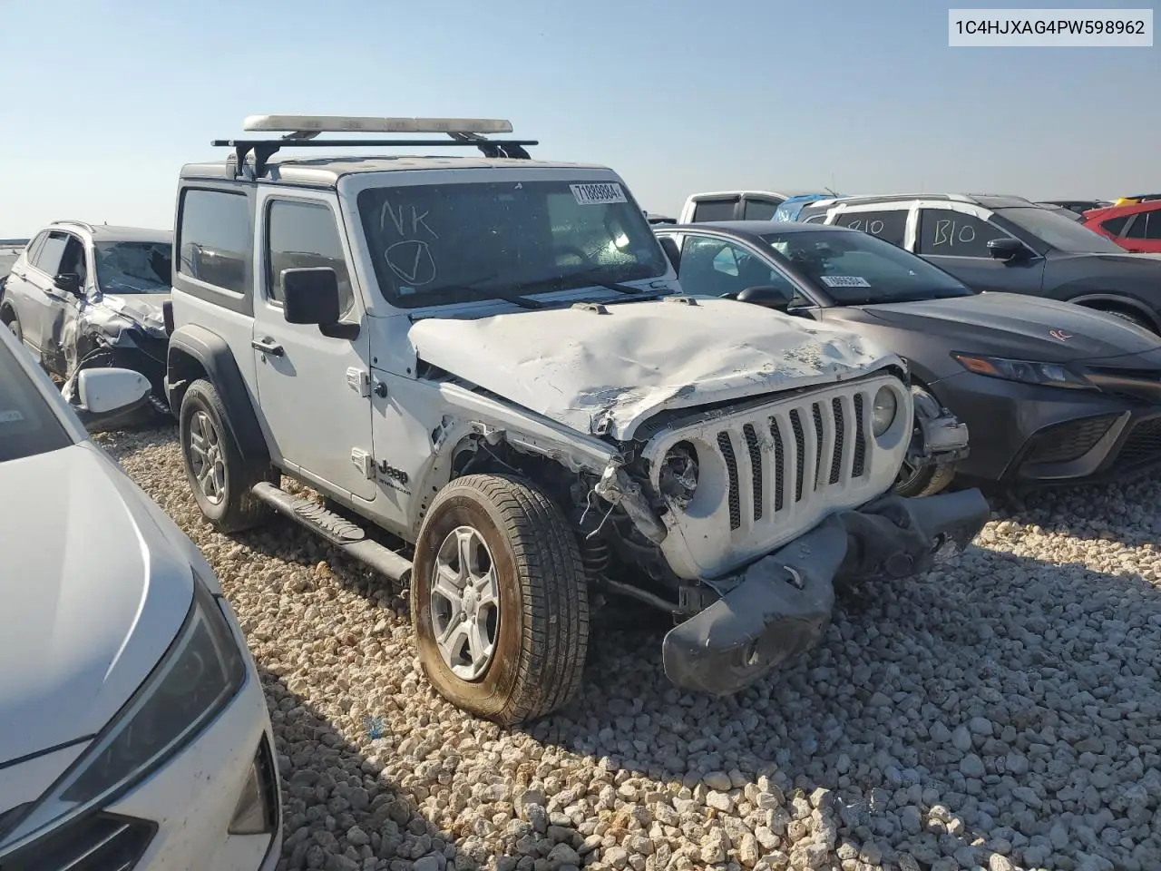 2023 Jeep Wrangler Sport VIN: 1C4HJXAG4PW598962 Lot: 71889884