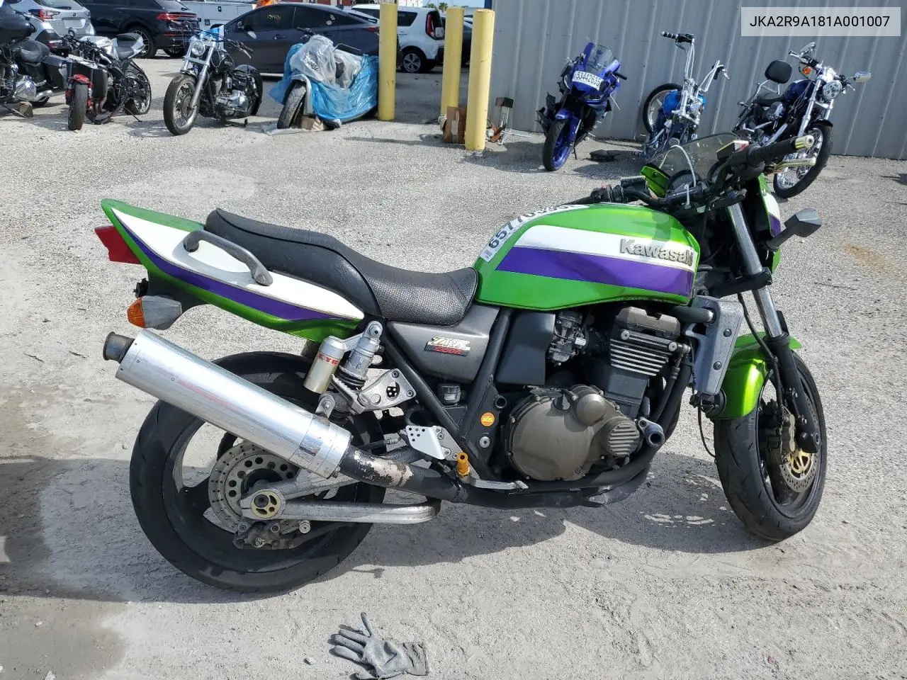 2001 Kawasaki Zrx VIN: JKA2R9A181A001007 Lot: 65770595