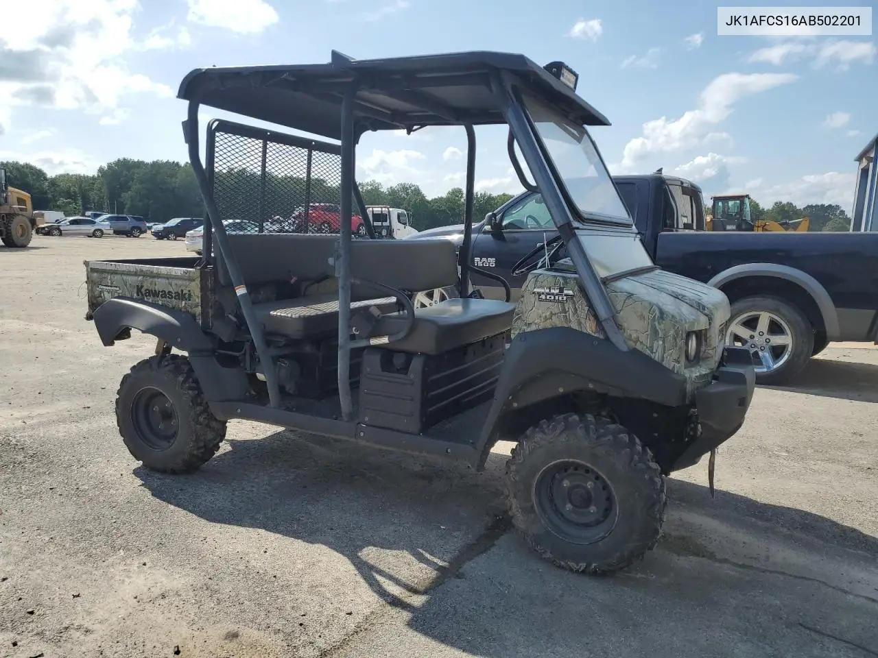 2010 Kawasaki Kaf620 S VIN: JK1AFCS16AB502201 Lot: 58976745