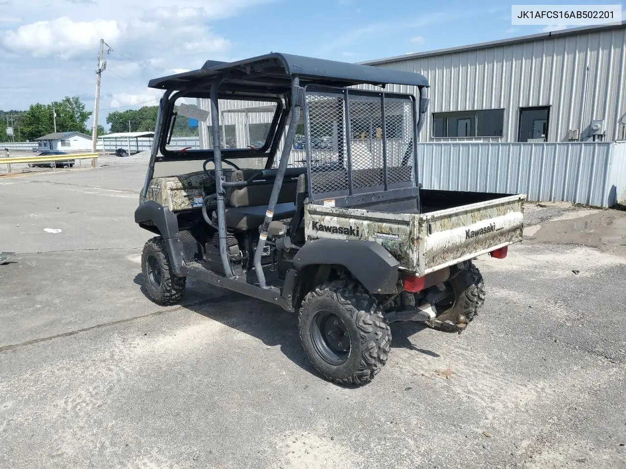 2010 Kawasaki Kaf620 S VIN: JK1AFCS16AB502201 Lot: 58976745