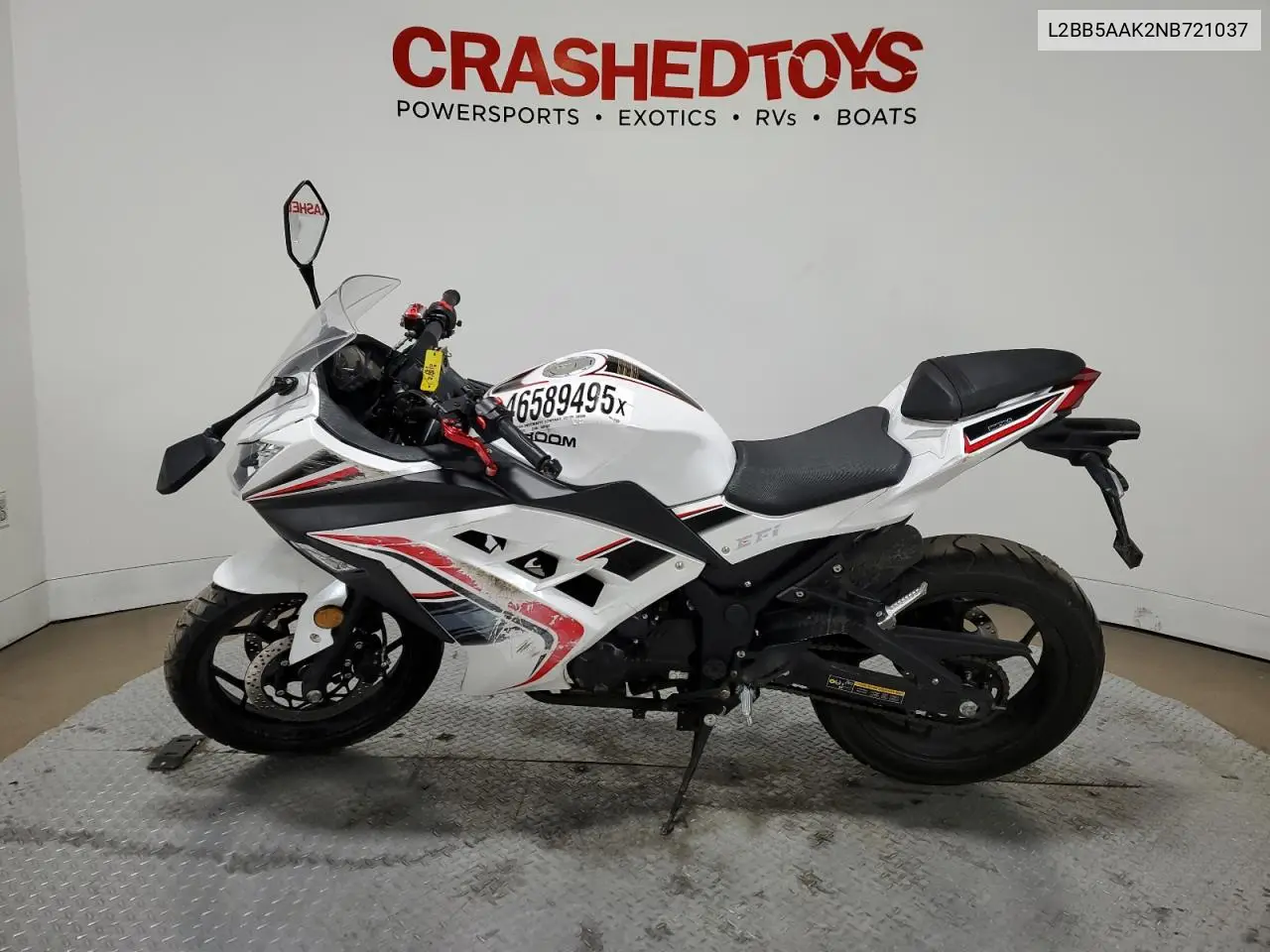 2022 Kawasaki Motorcycle VIN: L2BB5AAK2NB721037 Lot: 46589495