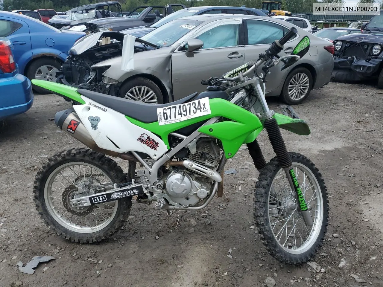 2022 Kawasaki Klx230 E VIN: MH4LXCE11NJP00703 Lot: 67749734
