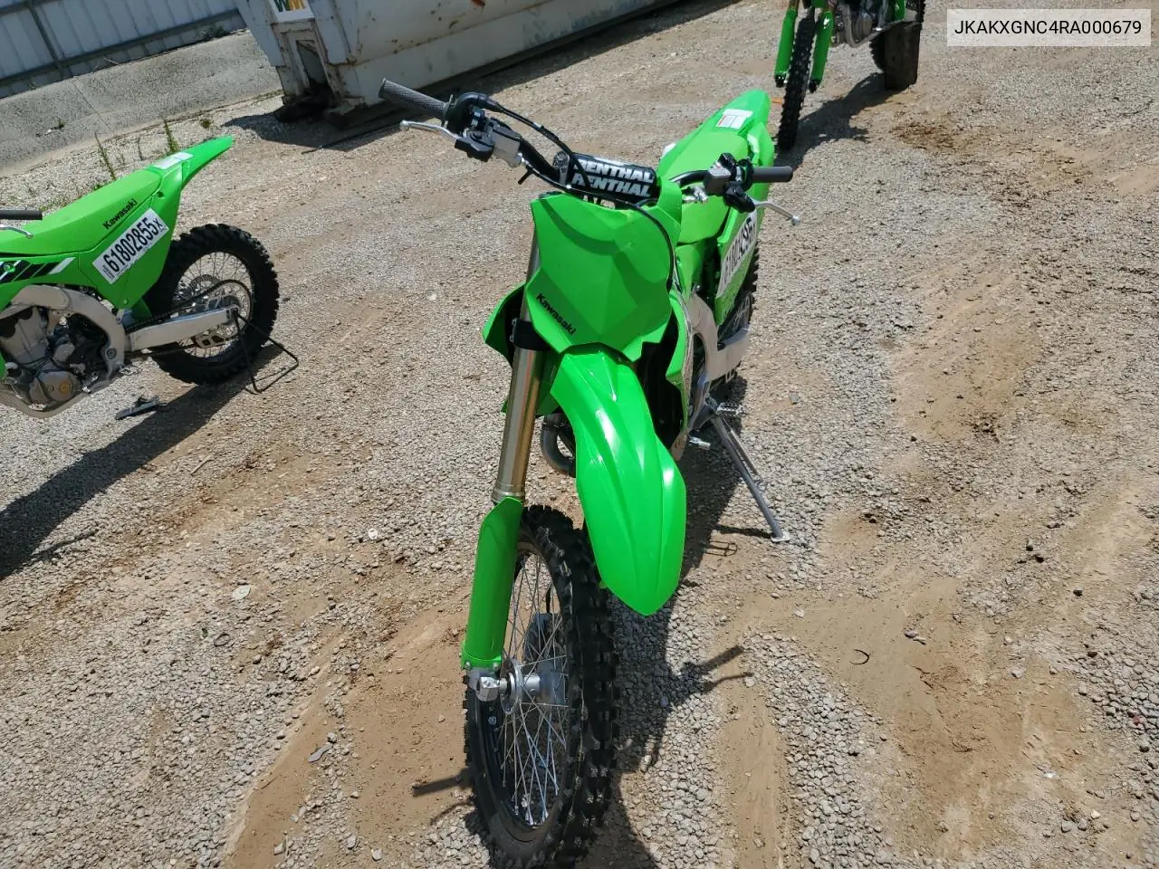 2024 Kawasaki Kx450 N VIN: JKAKXGNC4RA000679 Lot: 61801295