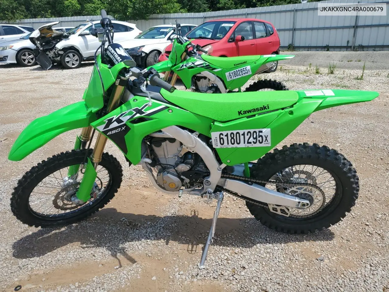 2024 Kawasaki Kx450 N VIN: JKAKXGNC4RA000679 Lot: 61801295