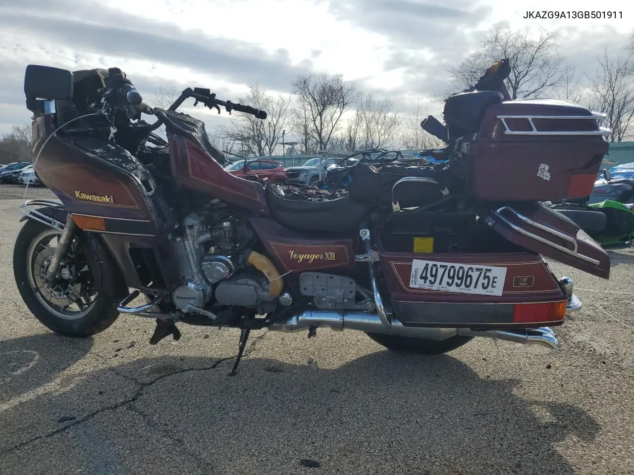 1986 Kawasaki Zg1200 VIN: JKAZG9A13GB501911 Lot: 49799675