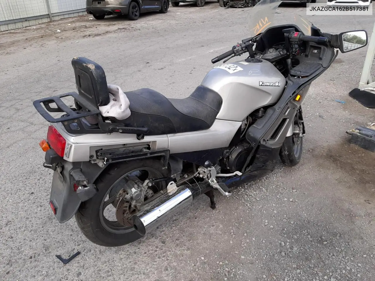 2002 Kawasaki Zg1000 VIN: JKAZGCA162B517381 Lot: 53753505