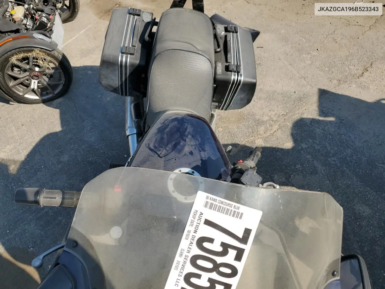 2006 Kawasaki Zg1000 VIN: JKAZGCA196B523343 Lot: 57244415