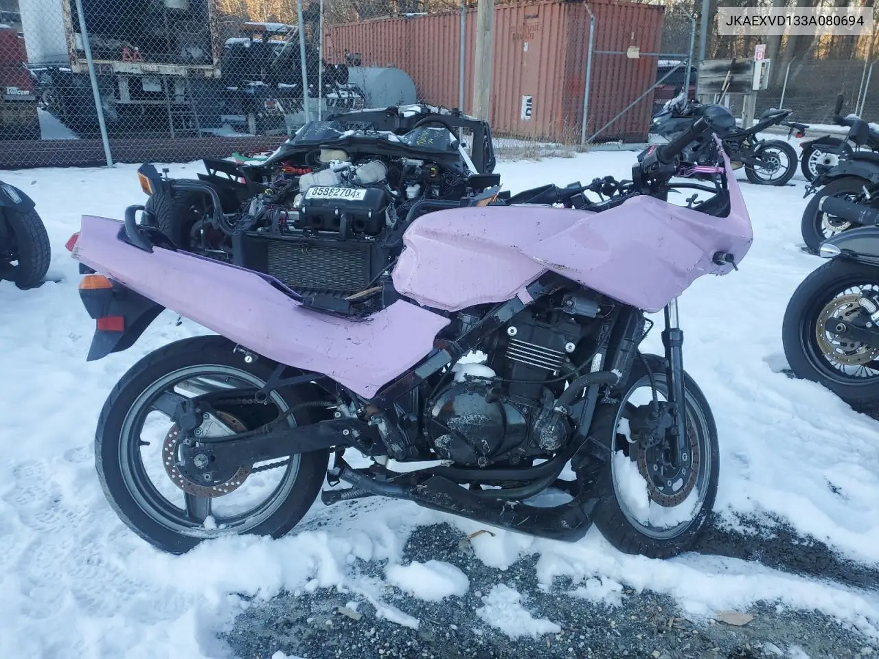 2003 Kawasaki Ex500 D VIN: JKAEXVD133A080694 Lot: 86499594