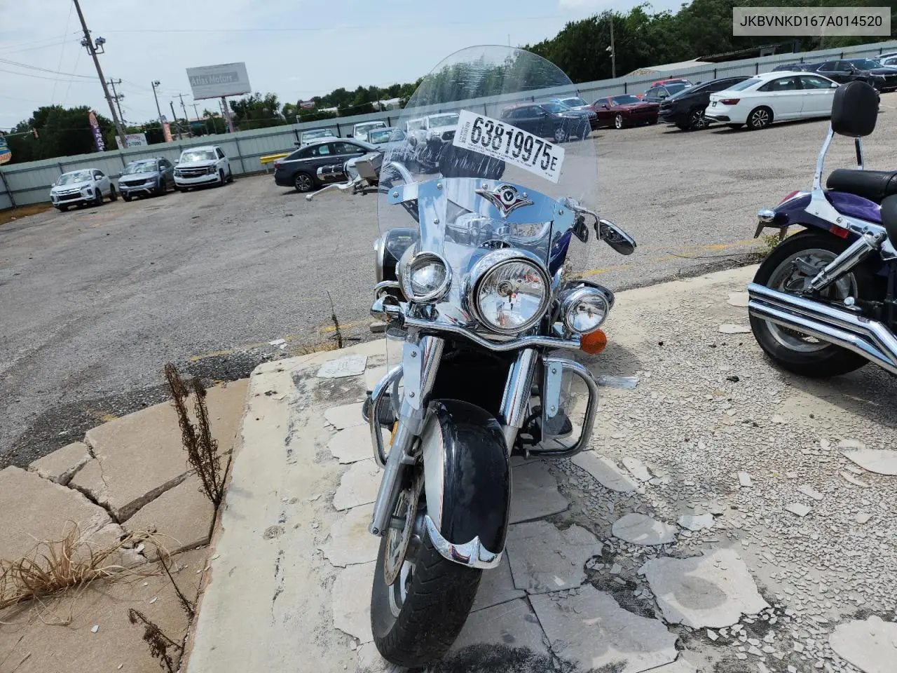 2007 Kawasaki Vn1600 D VIN: JKBVNKD167A014520 Lot: 63819975
