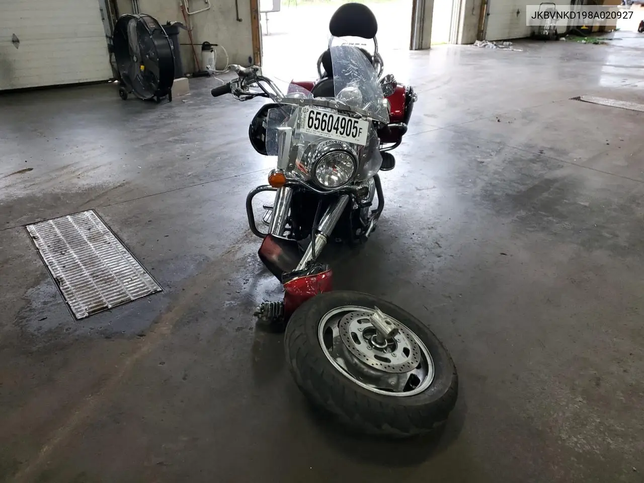 2008 Kawasaki Vn1600 D VIN: JKBVNKD198A020927 Lot: 65604905