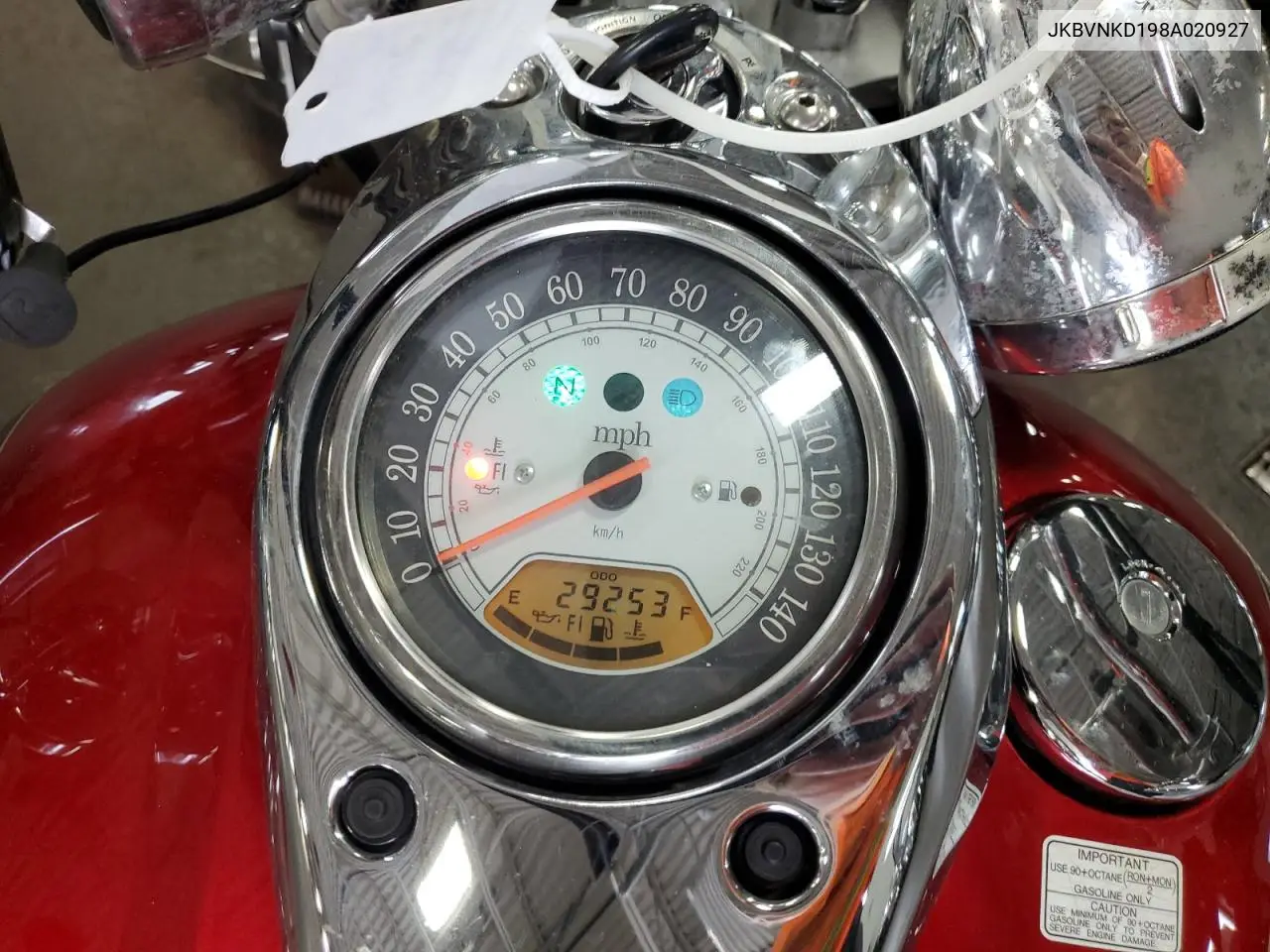 2008 Kawasaki Vn1600 D VIN: JKBVNKD198A020927 Lot: 65604905