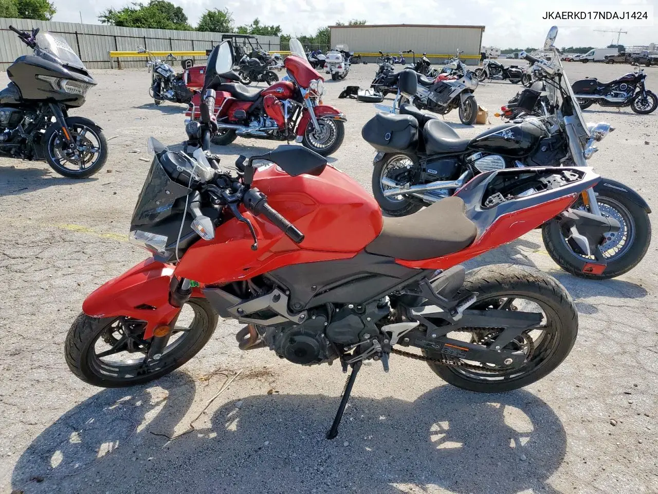 2022 Kawasaki Er400 D VIN: JKAERKD17NDAJ1424 Lot: 60052915
