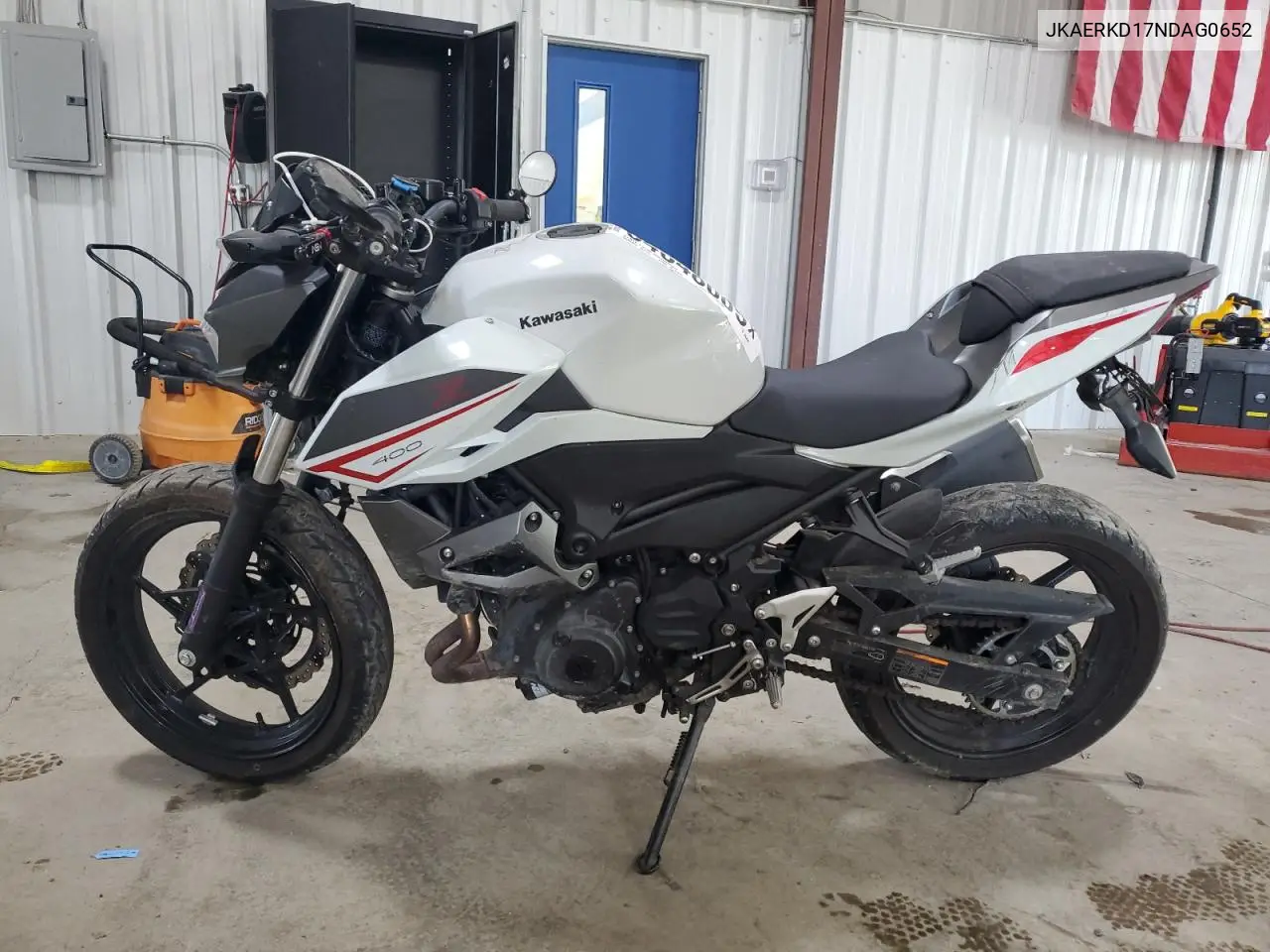 2022 Kawasaki Er400 D VIN: JKAERKD17NDAG0652 Lot: 64648005