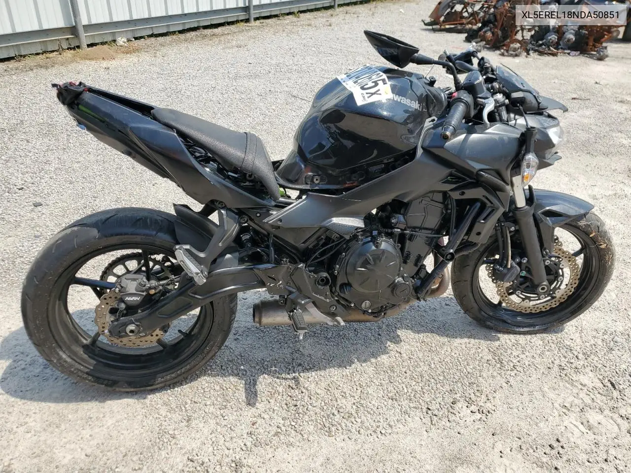 2022 Kawasaki Er650 L VIN: XL5EREL18NDA50851 Lot: 52742685