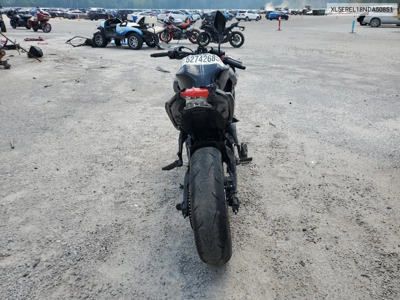 2022 Kawasaki Er650 L VIN: XL5EREL18NDA50851 Lot: 52742685