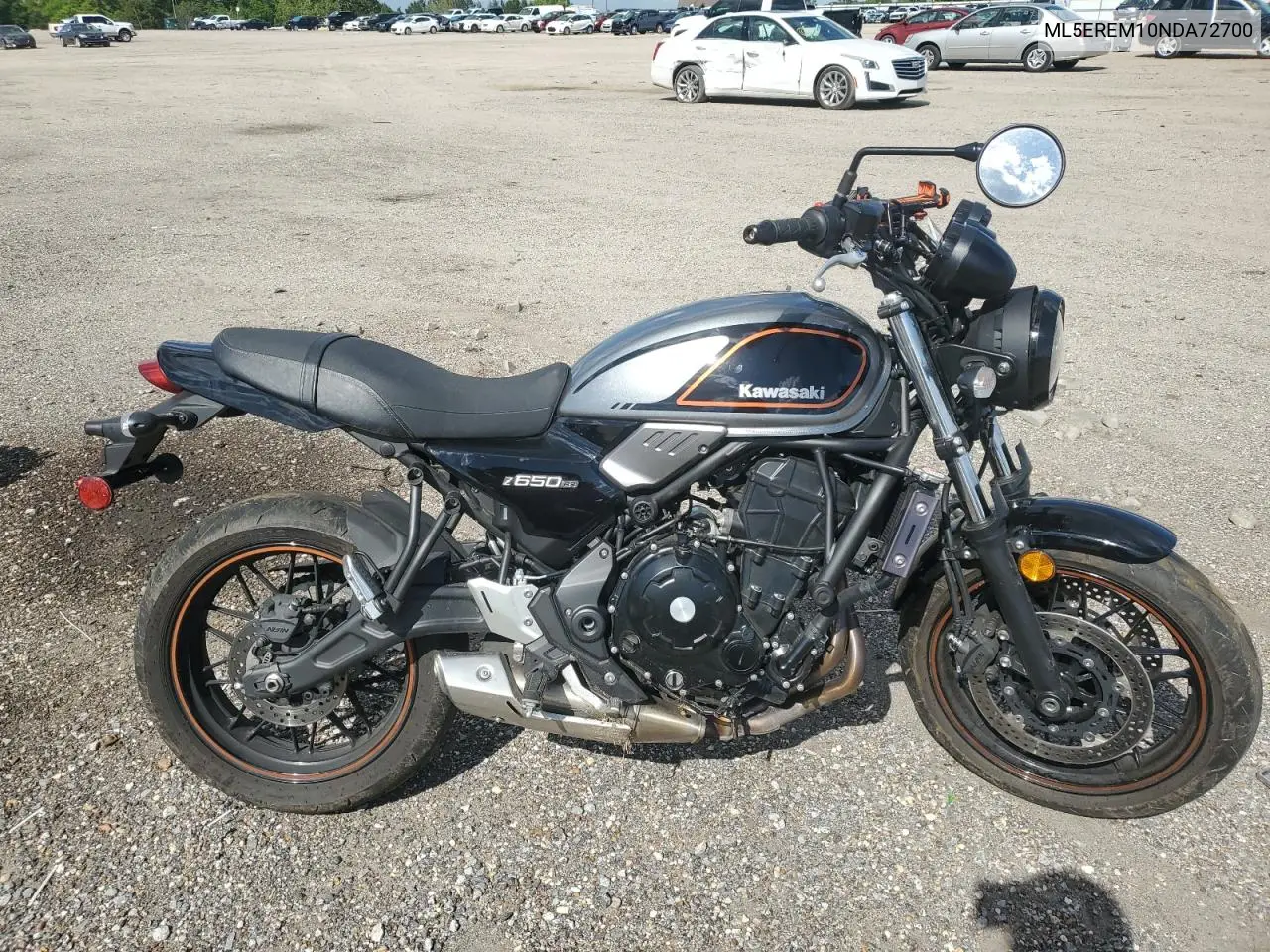 2022 Kawasaki Er650 M VIN: ML5EREM10NDA72700 Lot: 52900215