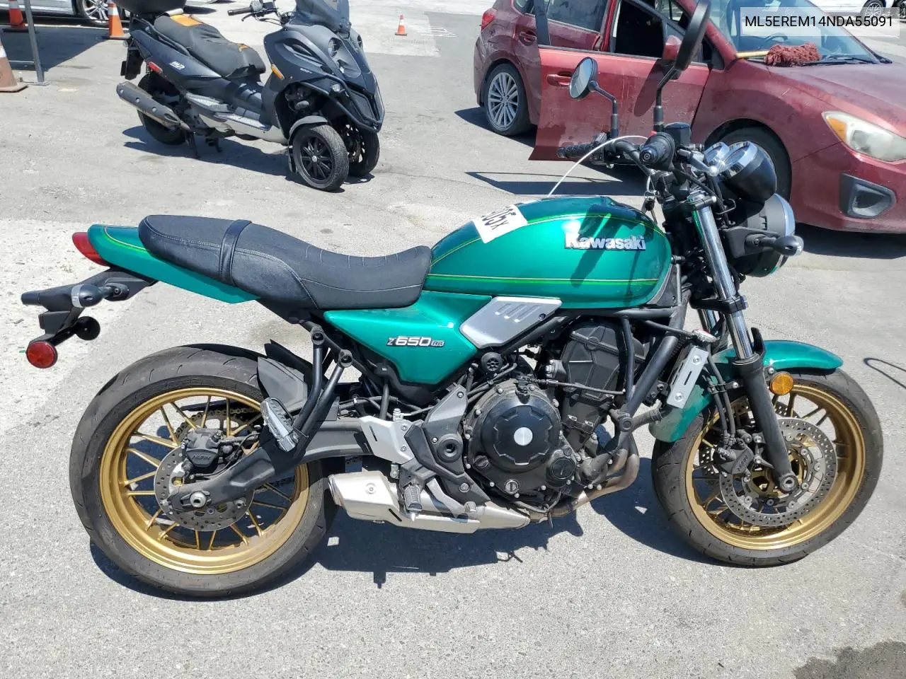 2022 Kawasaki Er650 M VIN: ML5EREM14NDA55091 Lot: 59160905