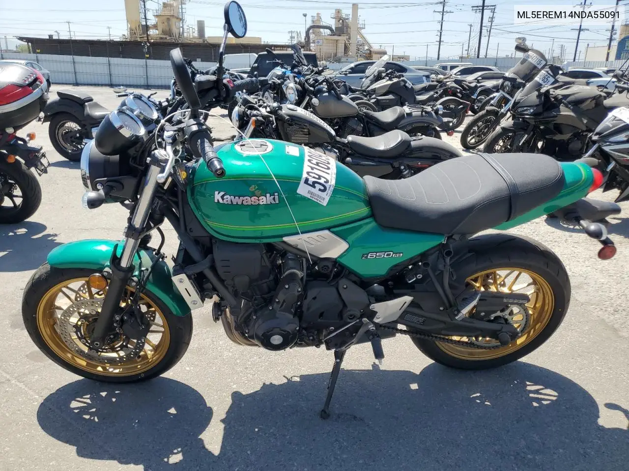 2022 Kawasaki Er650 M VIN: ML5EREM14NDA55091 Lot: 59160905