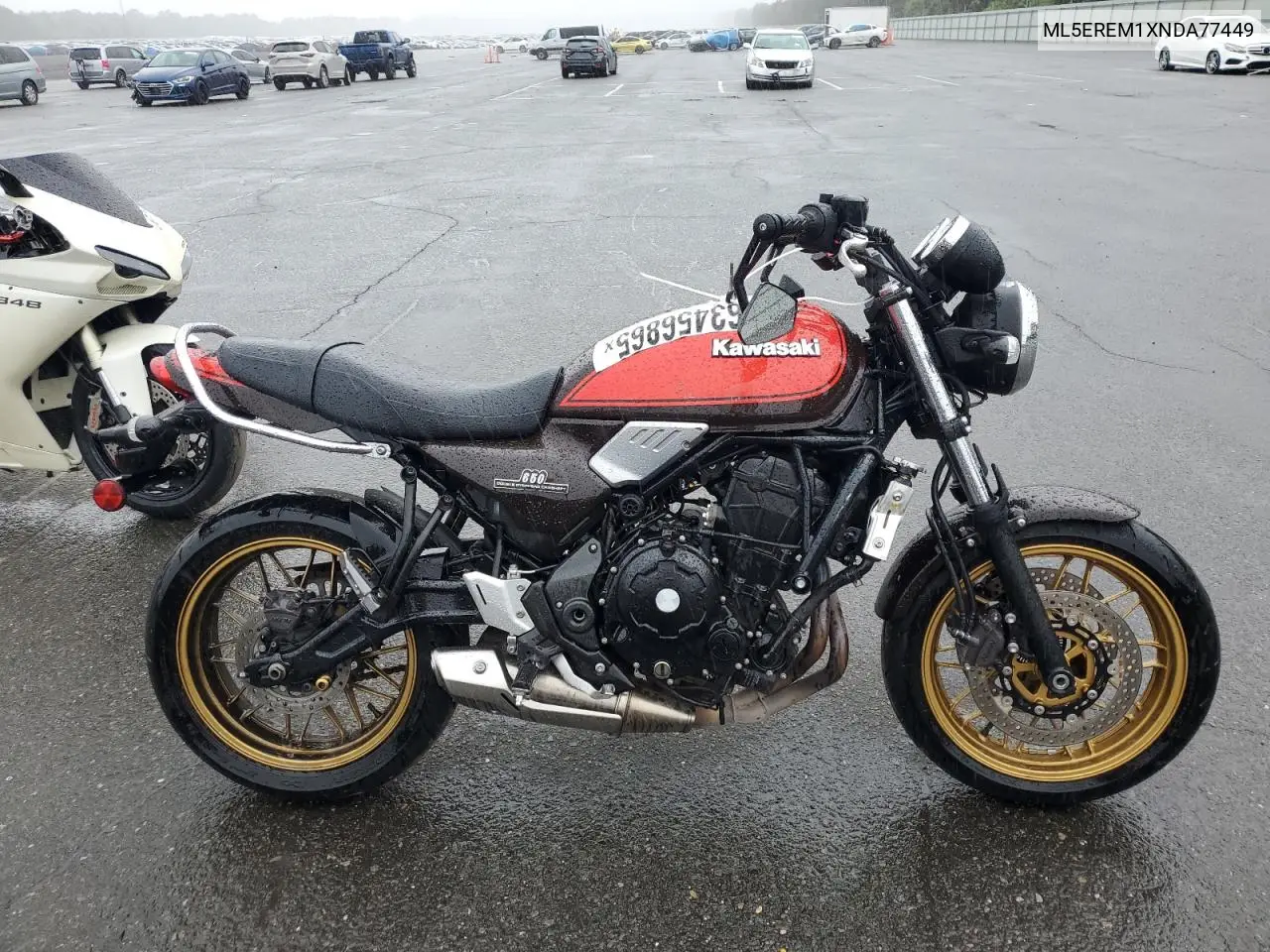 2022 Kawasaki Er650 M VIN: ML5EREM1XNDA77449 Lot: 63456865