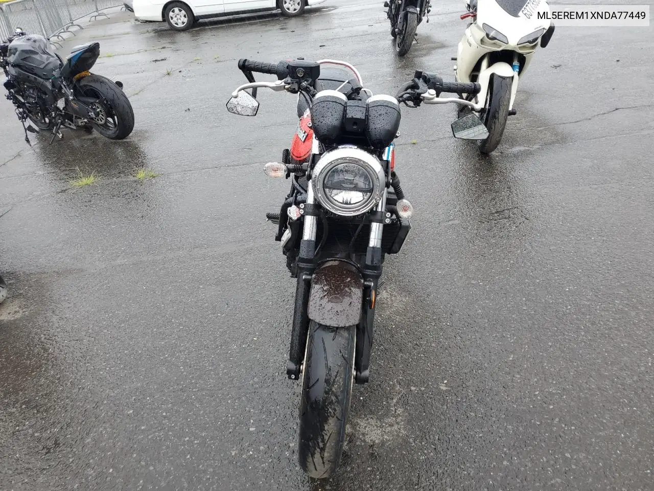 2022 Kawasaki Er650 M VIN: ML5EREM1XNDA77449 Lot: 63456865