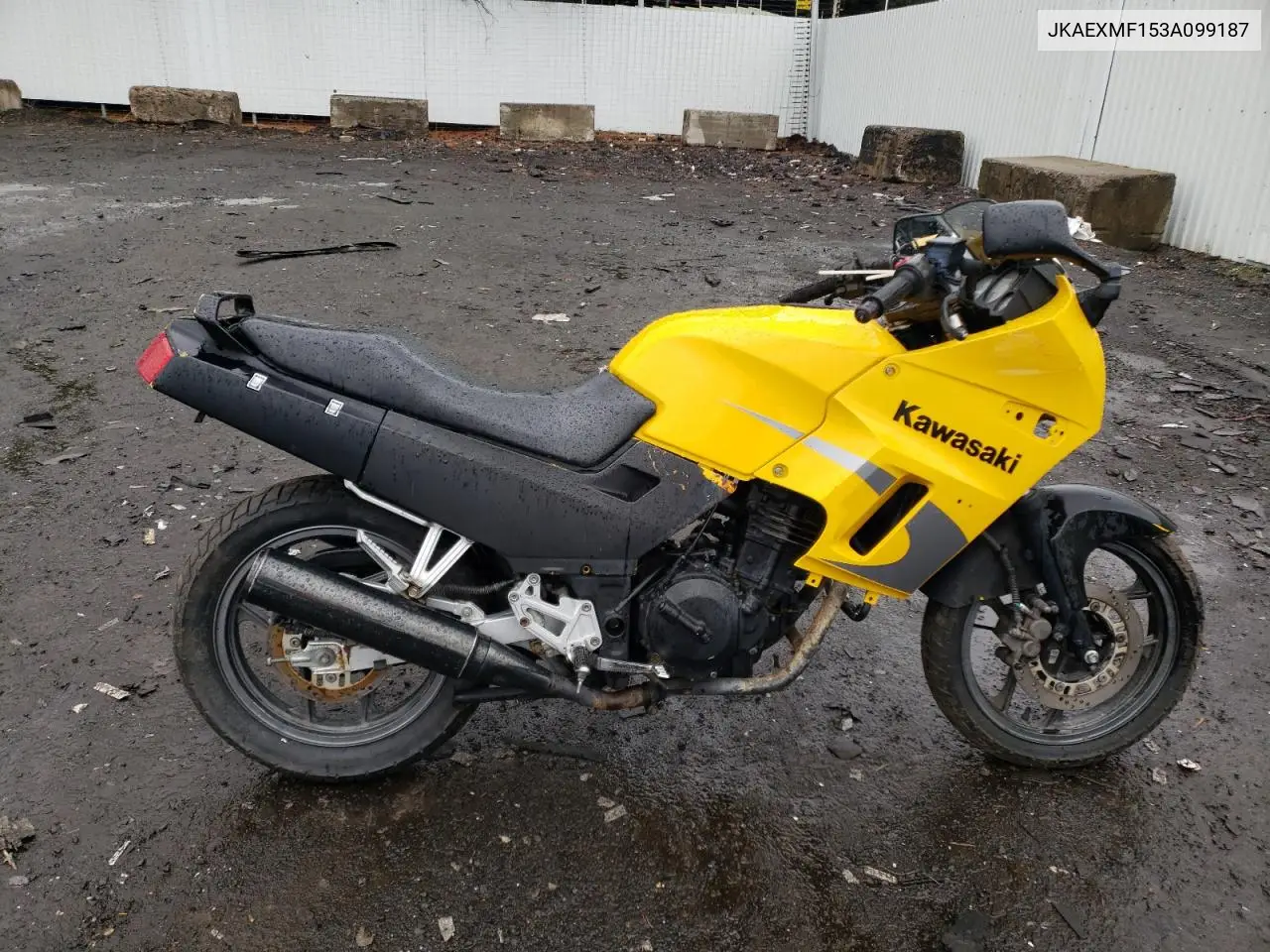2003 Kawasaki Ex250 F VIN: JKAEXMF153A099187 Lot: 58075115