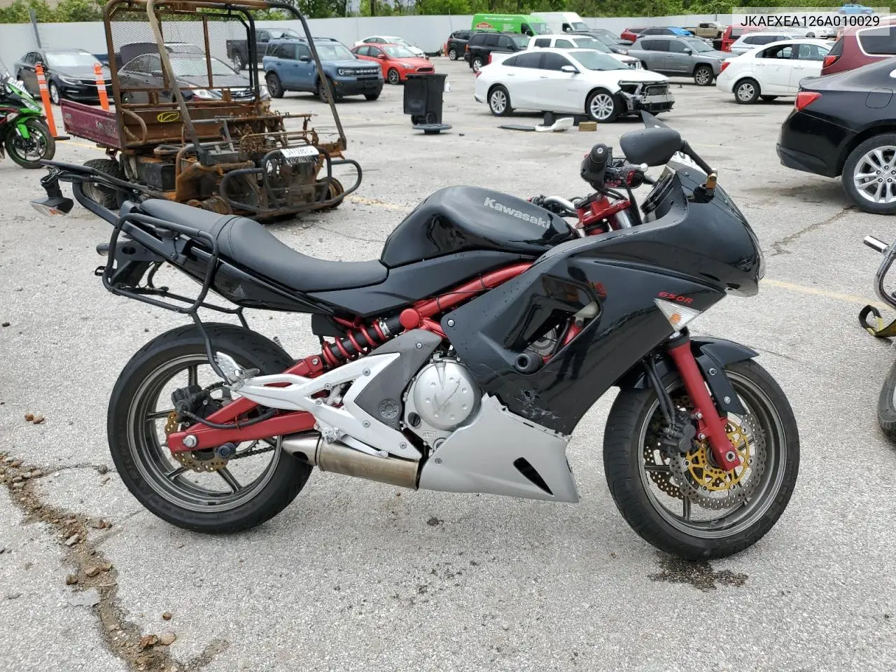 2006 Kawasaki Ex650 A6F VIN: JKAEXEA126A010029 Lot: 55128195