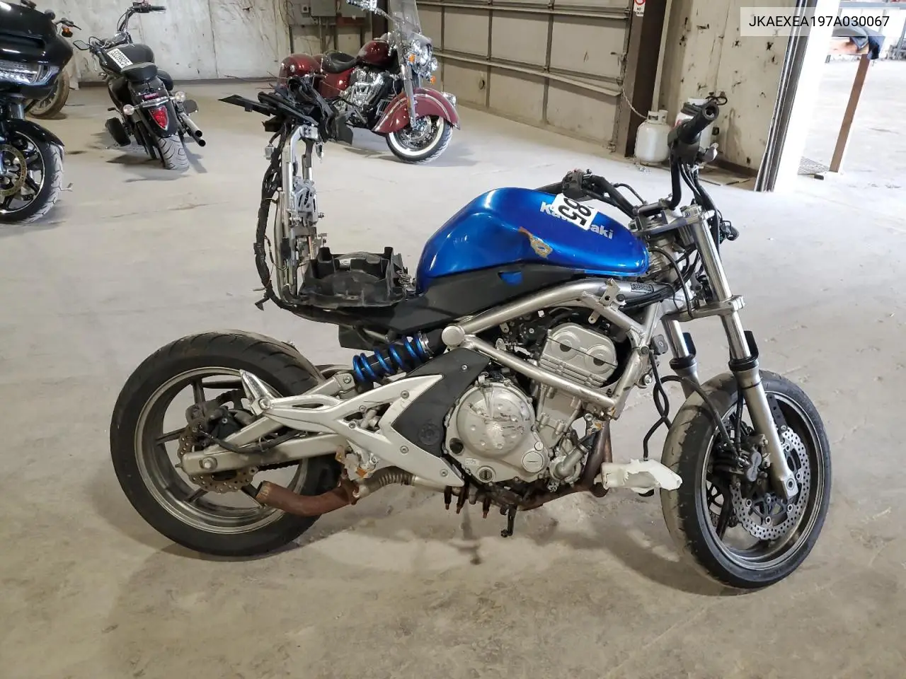 2007 Kawasaki Ex650 A VIN: JKAEXEA197A030067 Lot: 55431685
