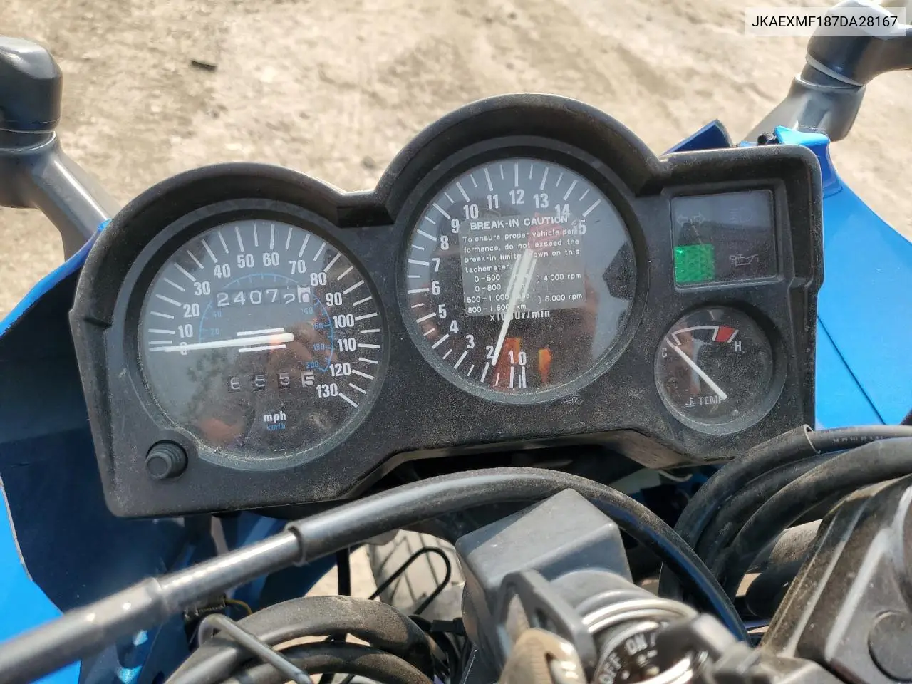 2007 Kawasaki Ex250 F VIN: JKAEXMF187DA28167 Lot: 58942715