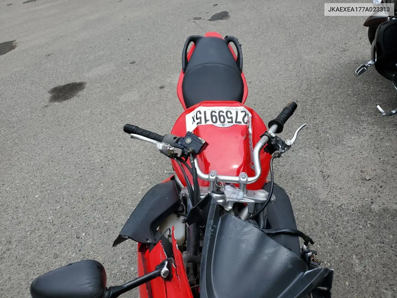 2007 Kawasaki Ex650 A VIN: JKAEXEA177A023313 Lot: 62759915