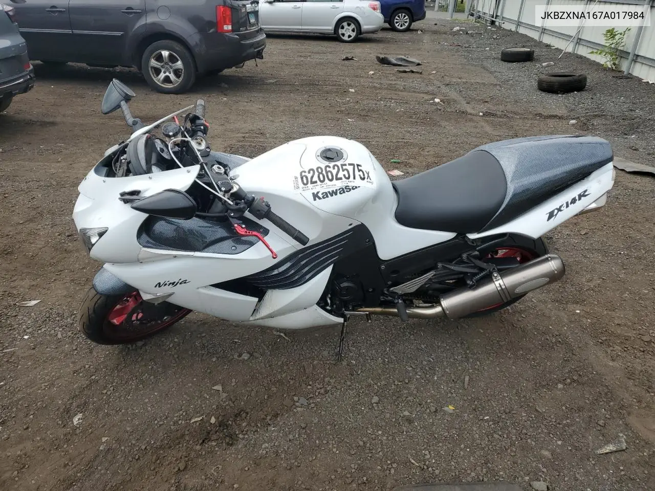 2007 Kawasaki Zx1400 A VIN: JKBZXNA167A017984 Lot: 62862575