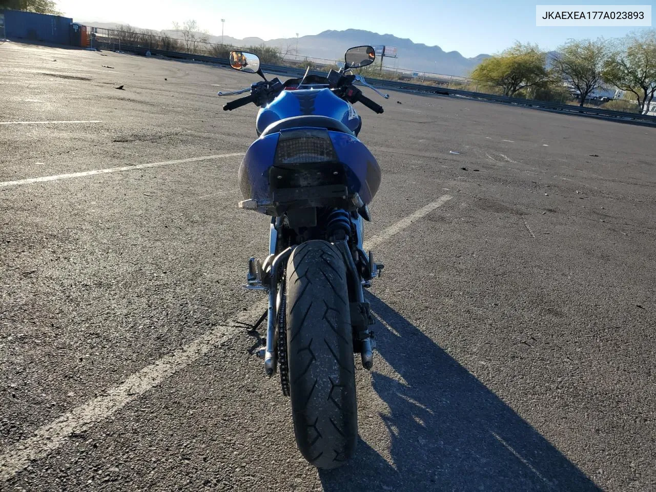 2007 Kawasaki Ex650 A VIN: JKAEXEA177A023893 Lot: 80951004