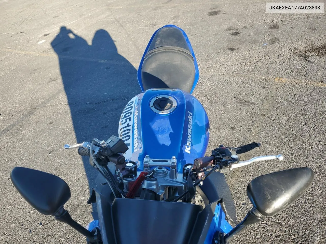2007 Kawasaki Ex650 A VIN: JKAEXEA177A023893 Lot: 80951004