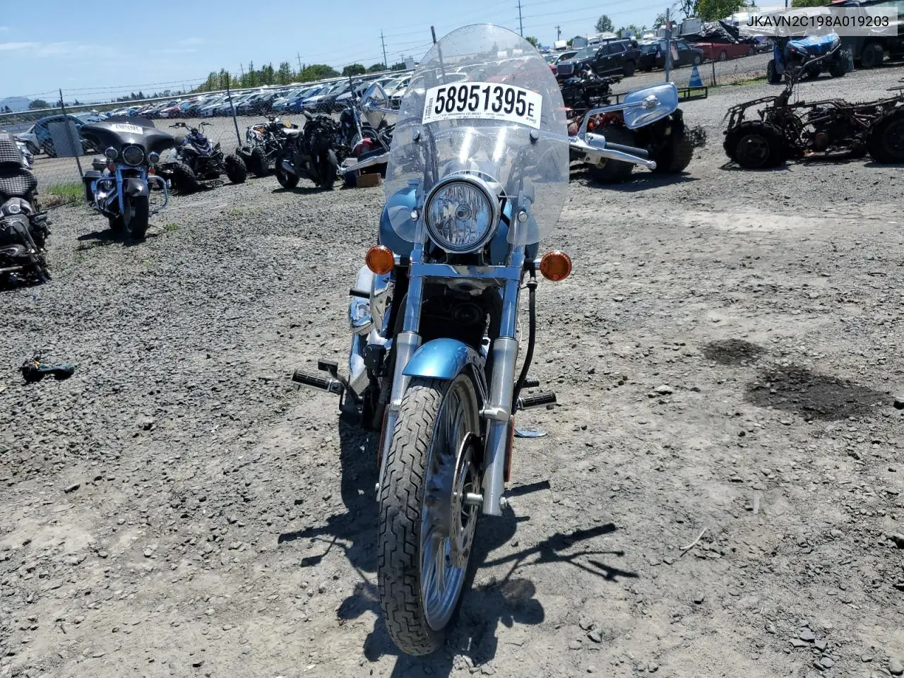 2008 Kawasaki Vn900 C VIN: JKAVN2C198A019203 Lot: 58951395